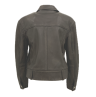 Damen Lederjacke 10804 Jeansjacke aus Lammnappa dunkelbraun Rückseite