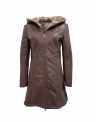 Damen Lederjacke CECILIA Lammnappa cognac Größe 38 01 - Lederbekleidungsversand