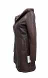 Damen Lederjacke CECILIA Lammnappa cognac Größe 38 04 Seitenansicht - Lederbekleidungsversand