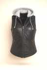 Lederweste LUISE LAMMNAPPA SCHWARZ 251121 00 - Lederbekleidungsversand