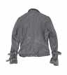 Damen Lederbikerjacke Lammnappa Schwarz - Modell Stella - Rückseite
