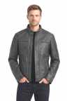 Herren Lederjacke Lammnappa antrhazit- Modell MICKI mit Model