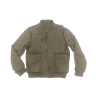 Herren Lederjacke 10273 Ziegenvelours OLIV vordere Innenseite