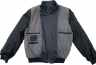 Herren Lederblouson ARON Lammnappa DUNKELBLAU mit Strickbündchen und Strickbund 03