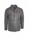 Herren Lederjacke OZ543 Wendejacke LAmmnappa OLIVE NIGHT 100