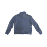 Herren Jeans-Lederjacke JAN Metisvelours NAVY Innenseite Rücken