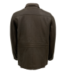 Herren Lederjacke FERRY NZ Lammnappa dunkelbraun Rückseite