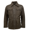 Herren Lederjacke FERRY NZ Lammnappa dunkelbraun Vorderseite