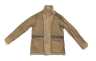 Herren Lederjacke SIMON Ziegenvelours sand Innenseite