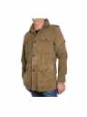 Herren Lederjacke SIMON Ziegenvelours sand Seitenansicht