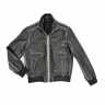 Lederjacke Herren Lammnappa Schwarz - Modell RUB liegend