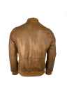 Herren Bomberjacke B594 Lammnappa whisky Rückseite