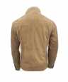 Herren Lederjacke FELIX Ziegenvelours SAND Rückseite
