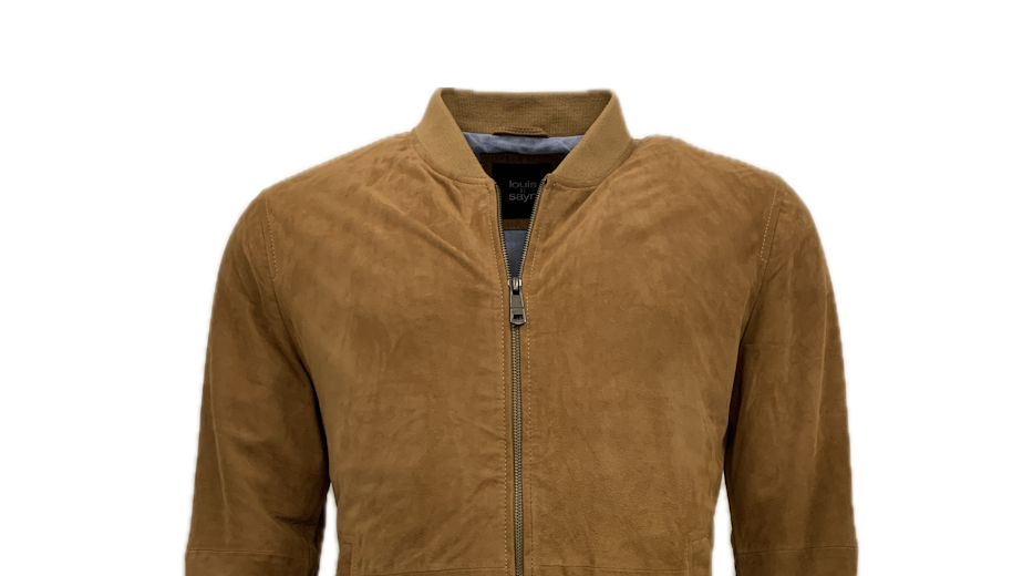 Lederblouson PHIL Ziegenvelours cognac 05 48 - Lederbekleidungsversand