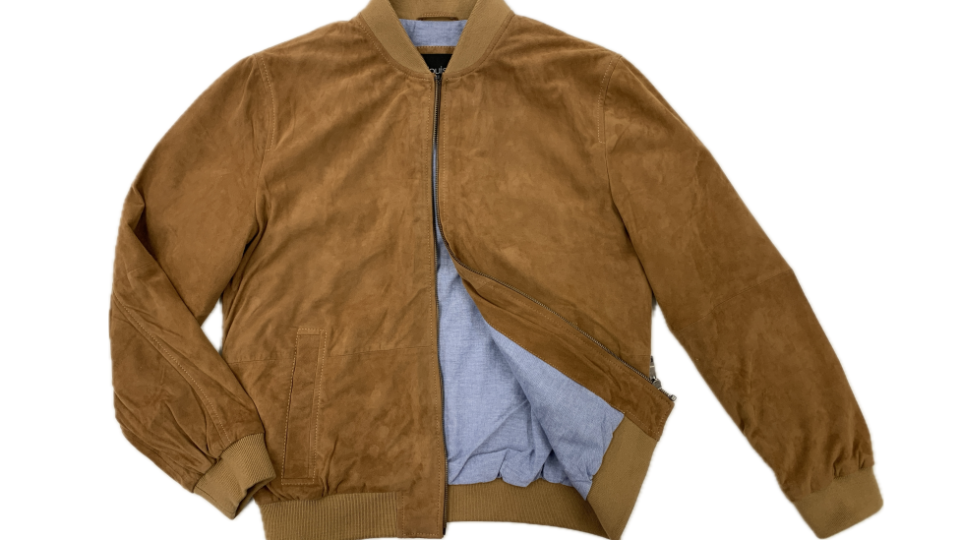 Lederblouson PHIL Ziegenvelours cognac 07 48 - Lederbekleidungsversand