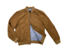 Lederblouson PHIL Ziegenvelours cognac 07 48 - Lederbekleidungsversand