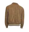 Herrren Lederblouson JO Ziegenvelours cognac Rückseite