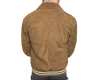 Herrren Lederblouson JO Ziegenvelours cognac am Model Rückseite