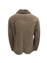 Herren Lammfelljacke SAMUEL CURLY MOCCA - Rückseite