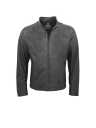 Lederjacke LUKE Olivenleder schwarz 100 - Lederbekleidungsversand