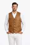 Herren Lederweste Lammnappa Cognac - Modell CHARLES