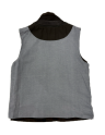 Herren Lederweste W609 10135 Ziegenvelours dunkelbraun 04 50 - Lederbekleidungsversand