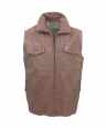Herren Lederweste SCOTT Lammnappa Antik mittelbraun Vorderseite
